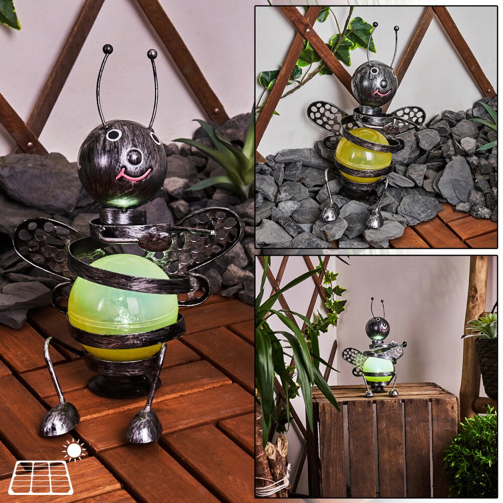 Korro Solarleuchte LED Schwarz, Silber, 1-flammig main product photo