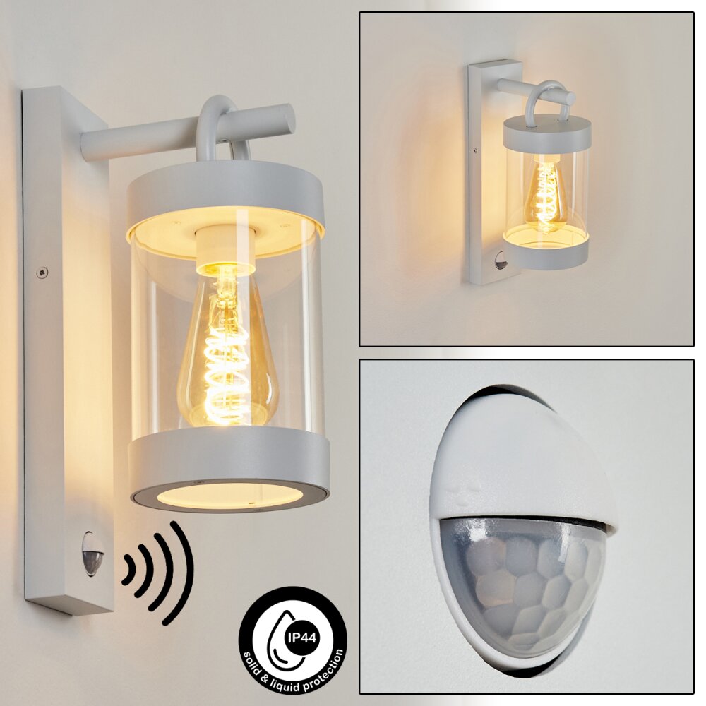 Fulham Außenwandleuchte Weiß, 1-flammig, Bewegungsmelder main product photo
