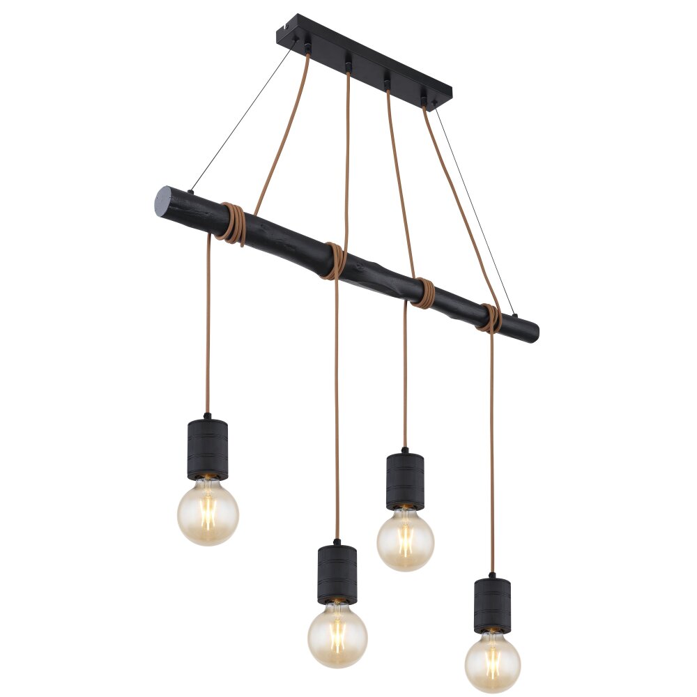 Globo HERMINE Hängeleuchte Schwarz, 4-flammig main product photo