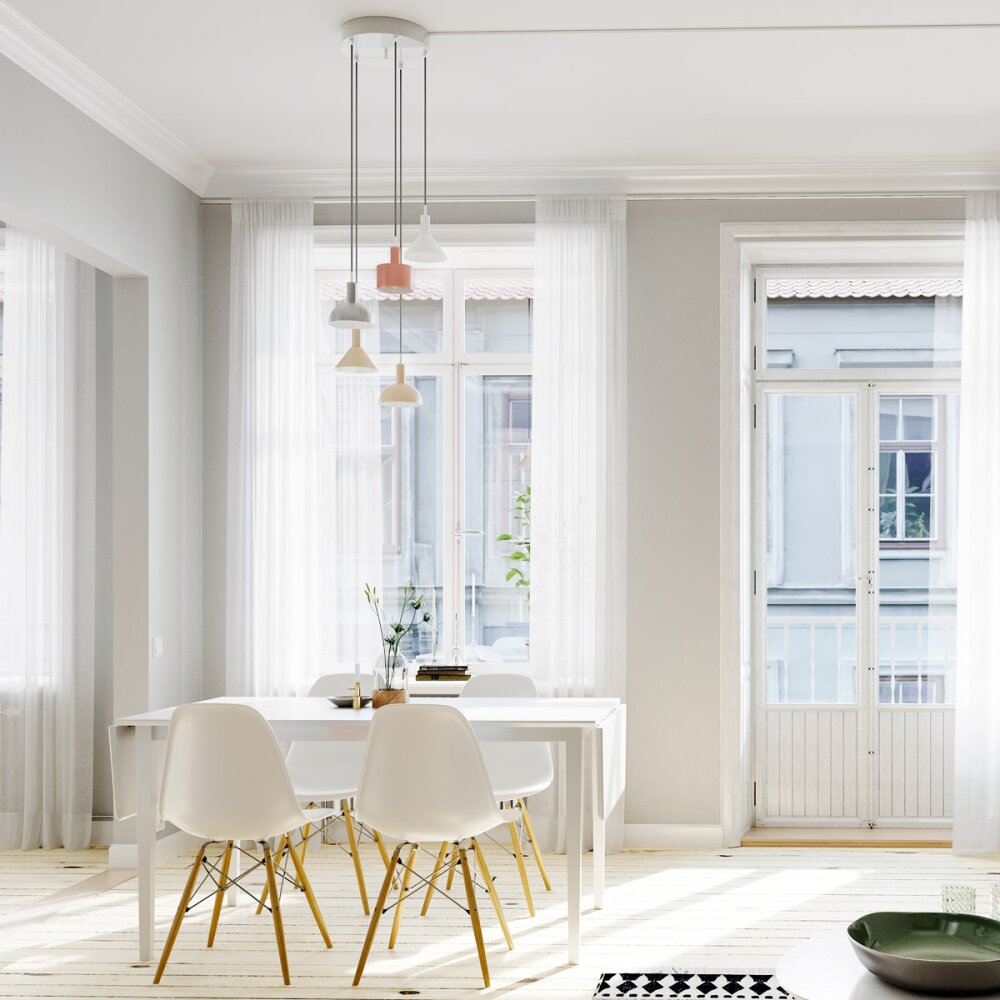 By Rydens Cabano Hängeleuchte Stahl gebürstet, 5-flammig main product photo