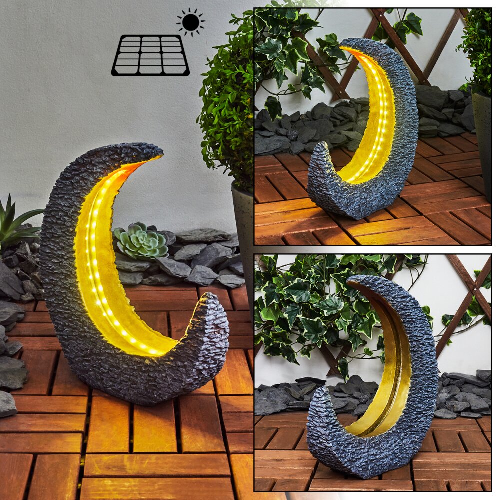 Siviri Solarleuchte LED Gold, Grau, 25-flammig main product photo