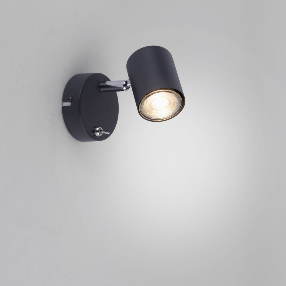 Leuchten Direkt TARIK Wandleuchte LED Schwarz, 1-flammig main product photo