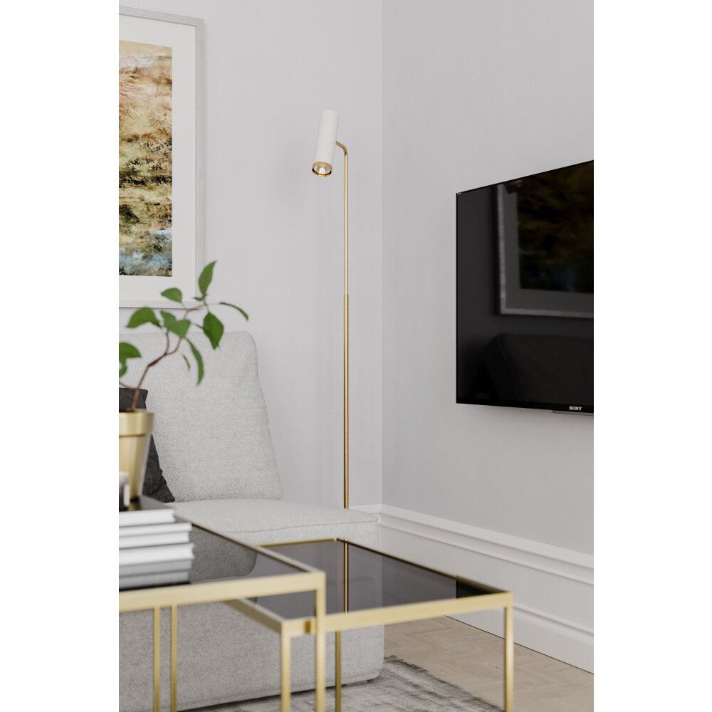 By Rydens Pulse Stehleuchte Gold, Weiß, 1-flammig main product photo