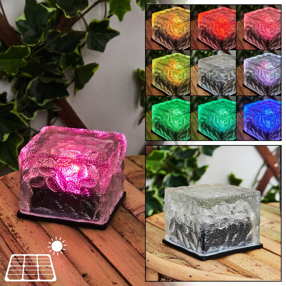 Gressela Solarleuchte LED Schwarz, Weiß, 1-flammig, Farbwechsler main product photo
