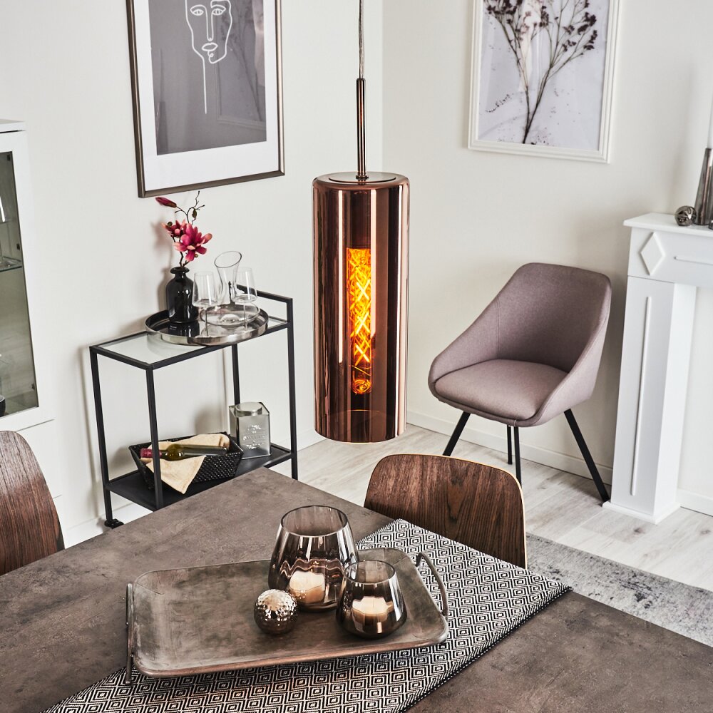 Vimodrone Hängeleuchte Nickel-Matt, 1-flammig main product photo