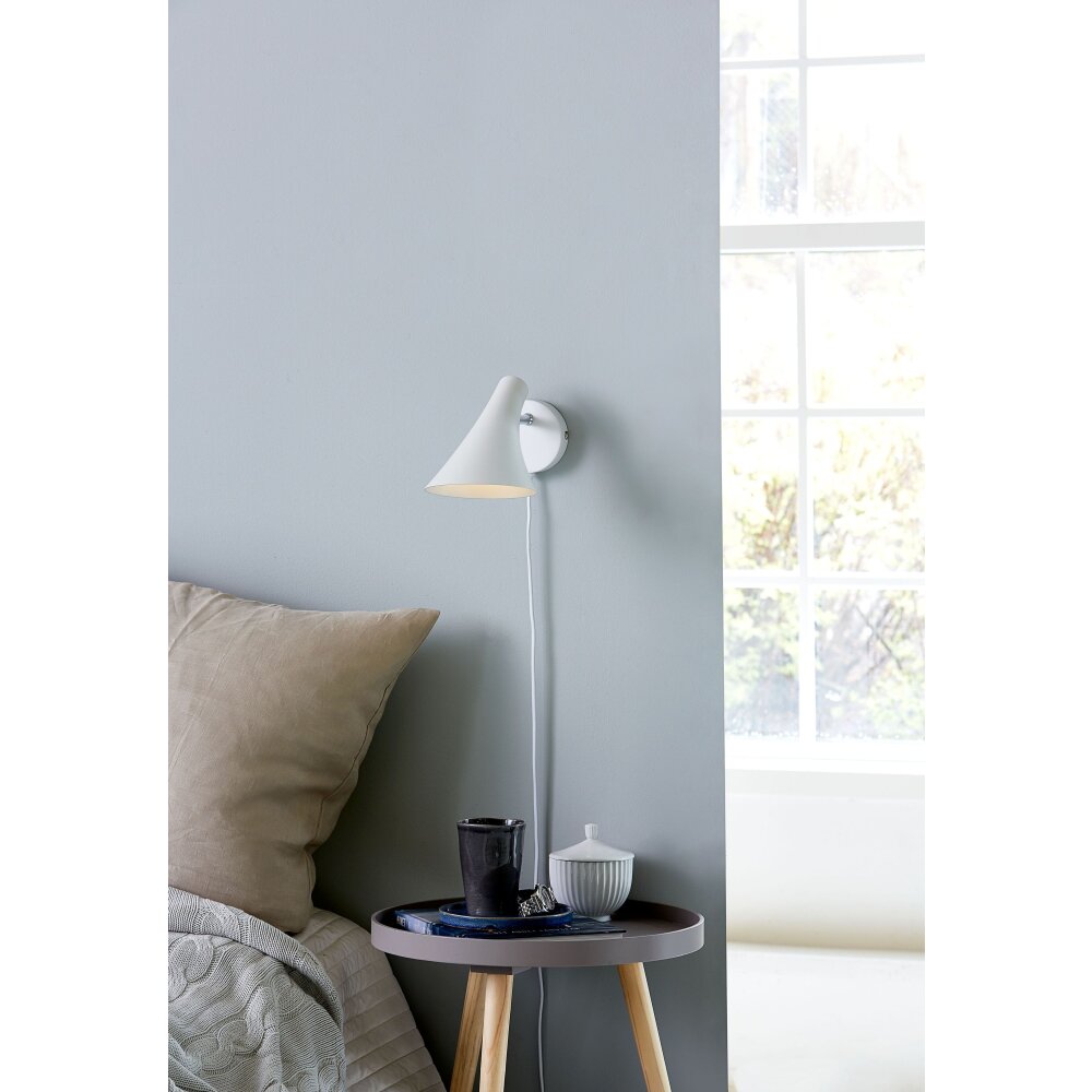 Nordlux VANILA Wandleuchte Chrom, Weiß, 1-flammig main product photo