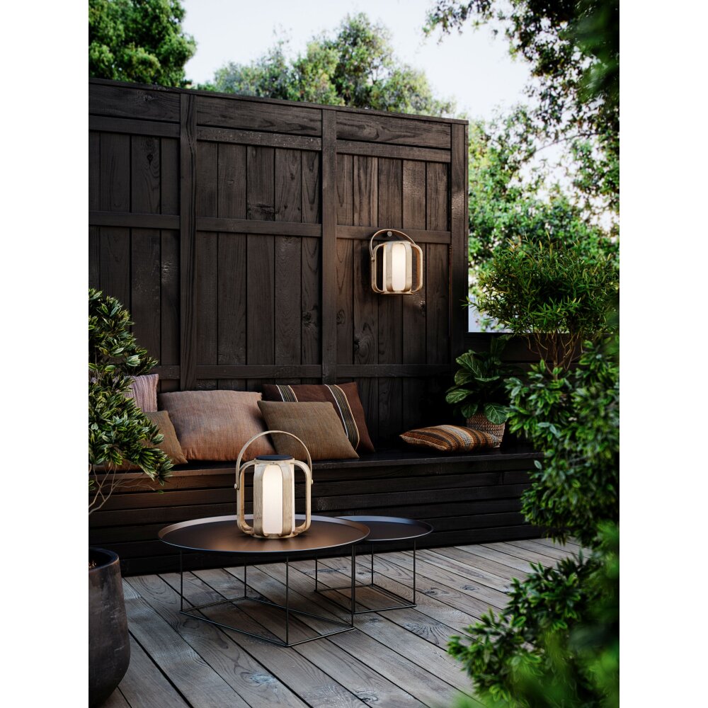 Nordlux BOB Solar-Tischleuchte LED Holz dunkel, 1-flammig main product photo
