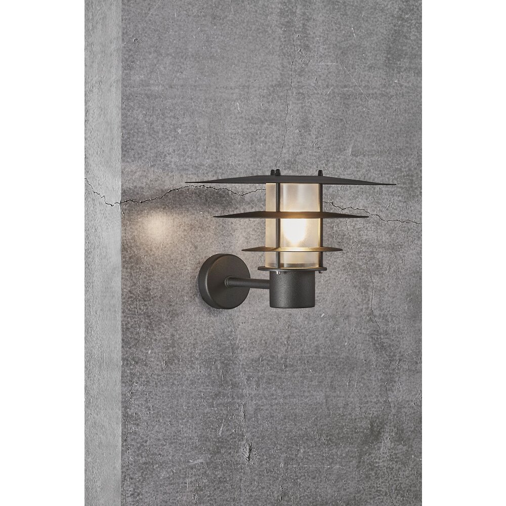 Nordlux BASTIA Außenwandleuchte Schwarz, 1-flammig main product photo