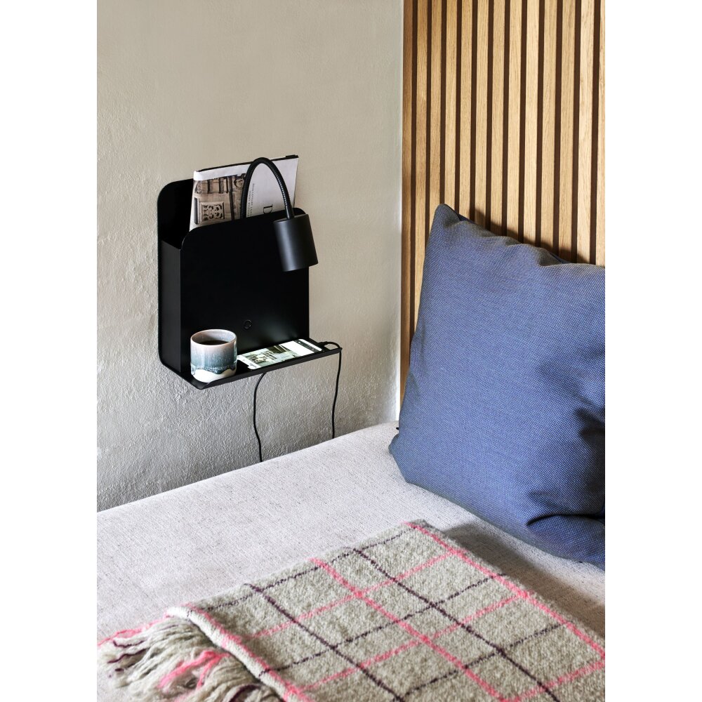Nordlux ROOMI Wandleuchte Schwarz, 1-flammig main product photo
