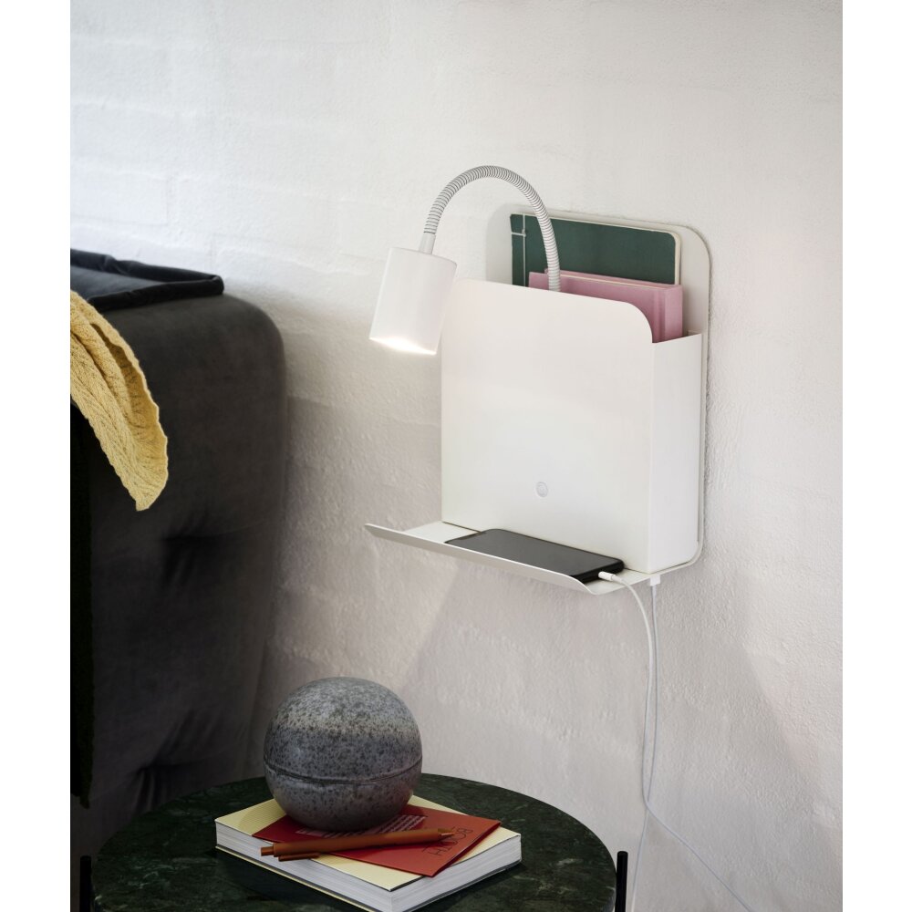 Nordlux ROOMI Wandleuchte Weiß, 1-flammig main product photo