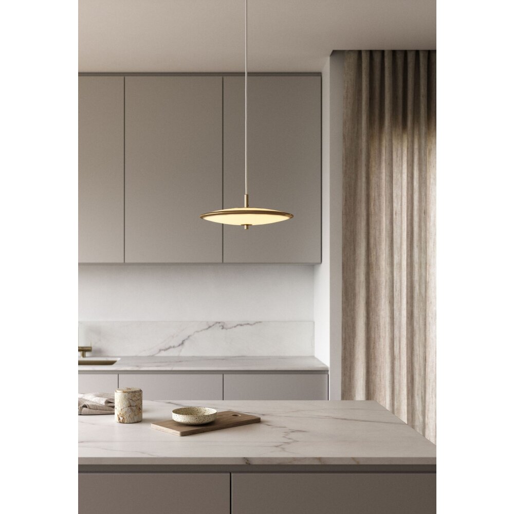 Design For The People by Nordlux BLANCHE Pendelleuchte LED Messing, 1-flammig main product photo