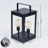 Sciolze Solarleuchte Schwarz, Transparent, Klar, 2-flammig
