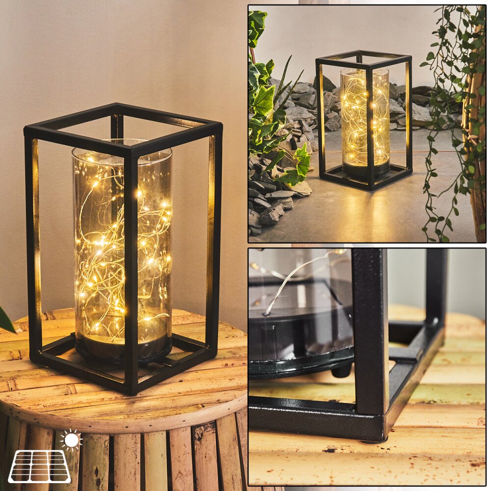 Aracaju Solarleuchte LED Schwarz, 30-flammig main product photo