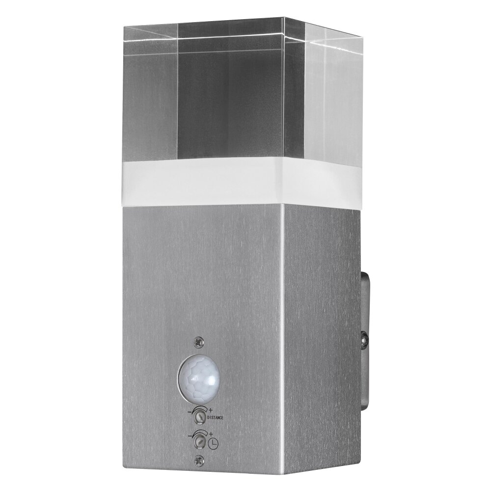 LEDVANCE ENDURA Außenwandleuchte Edelstahl, 1-flammig, Bewegungsmelder main product photo