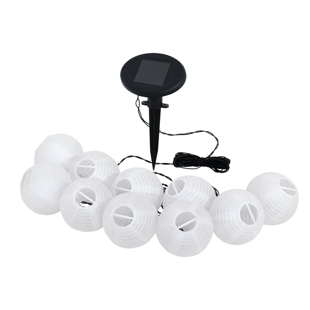 Eglo BALL Solar-Lichterkette LED Schwarz, 10-flammig main product photo