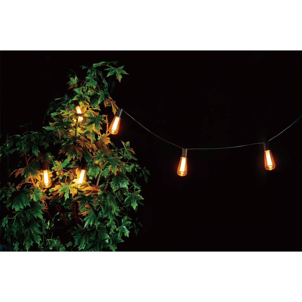 Eglo PARTY Solar-Lichterkette LED Schwarz, 6-flammig main product photo