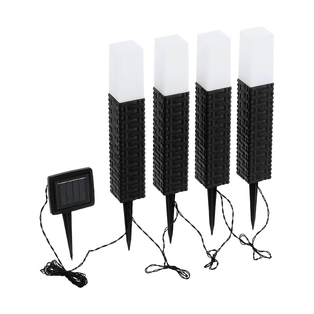 Eglo STEP 4er Set Solar-Wegeleuchte LED Braun, Schwarz, 4-flammig main product photo