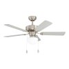 Eglo CADIZ Deckenventilator Nickel-Matt, 1-flammig Eglo CADIZ Deckenventilator Nickel-Matt, 1-flammig