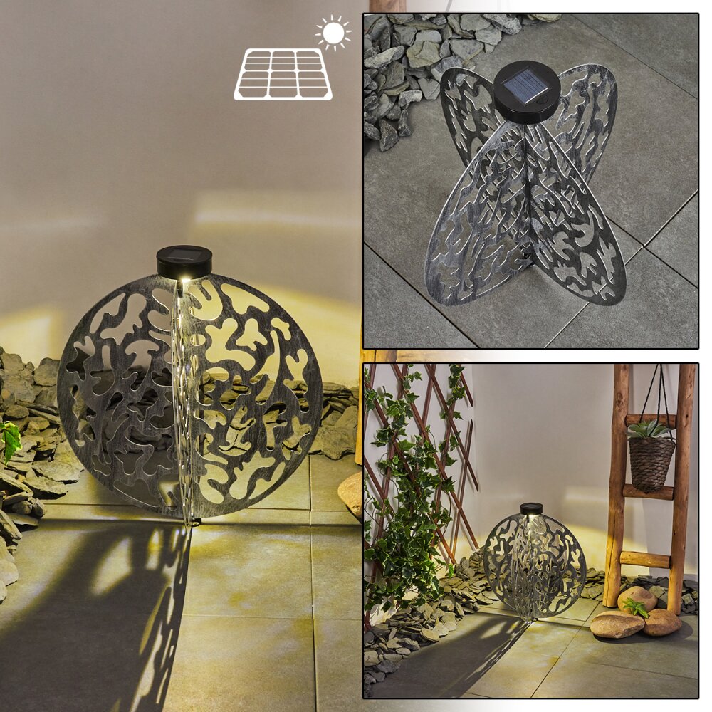 Mesan Solar-Kugelleuchte LED Schwarz, Silber, 1-flammig main product photo