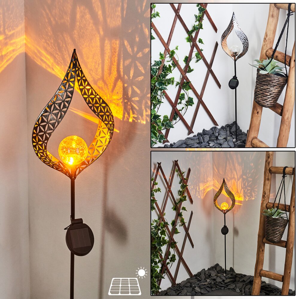 Rovinj Solarleuchte LED Kupferfarben, Schwarz, 1-flammig main product photo