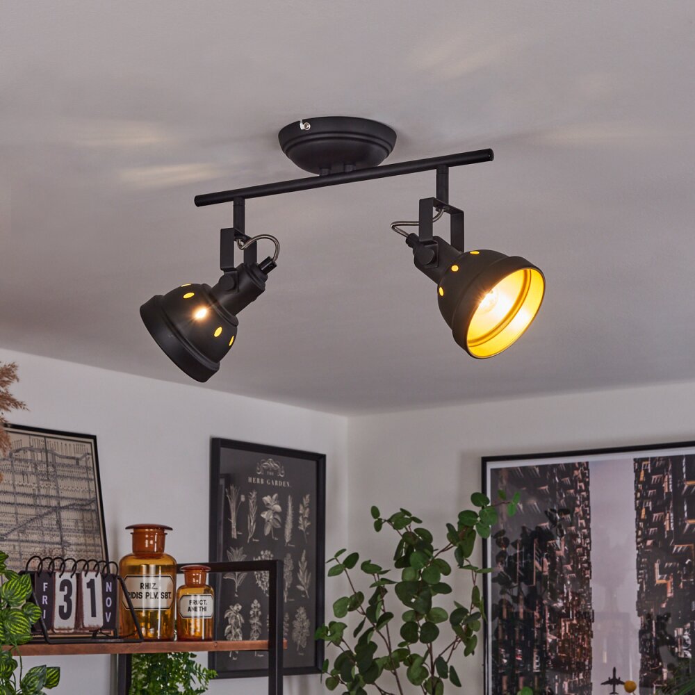 Tita Deckenleuchte Schwarz, 2-flammig main product photo