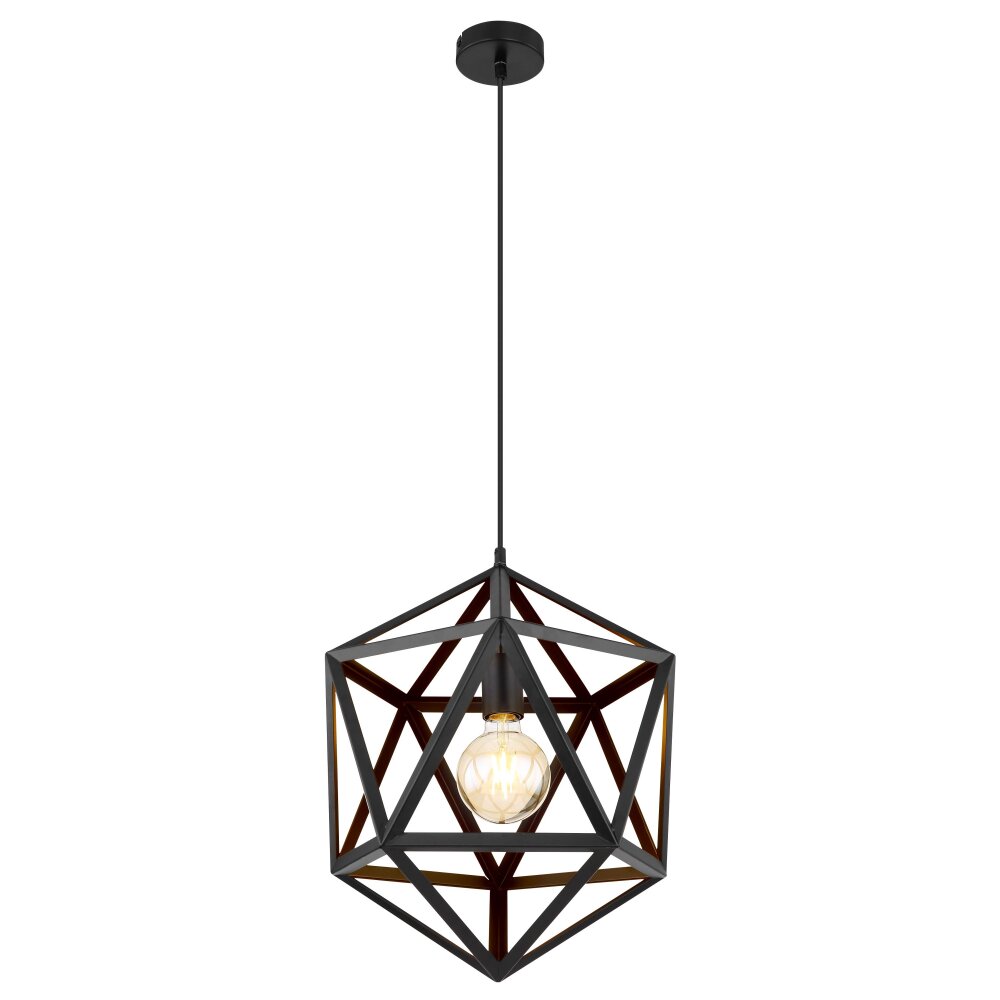 Globo LYDIA Hängeleuchte Schwarz, 1-flammig main product photo