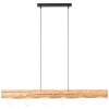 Brilliant Trabo Pendelleuchte Holz hell, Schwarz, 6-flammig
