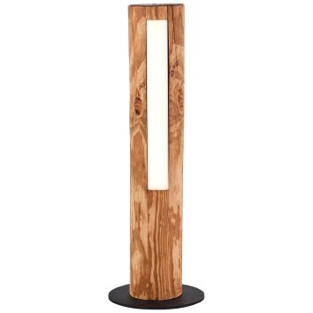 Brilliant Odun Pendelleuchte LED Holz hell, Schwarz G99434/36