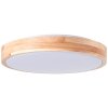 Brilliant Slimline Deckenleuchte LED Holz hell, Weiß, 1-flammig