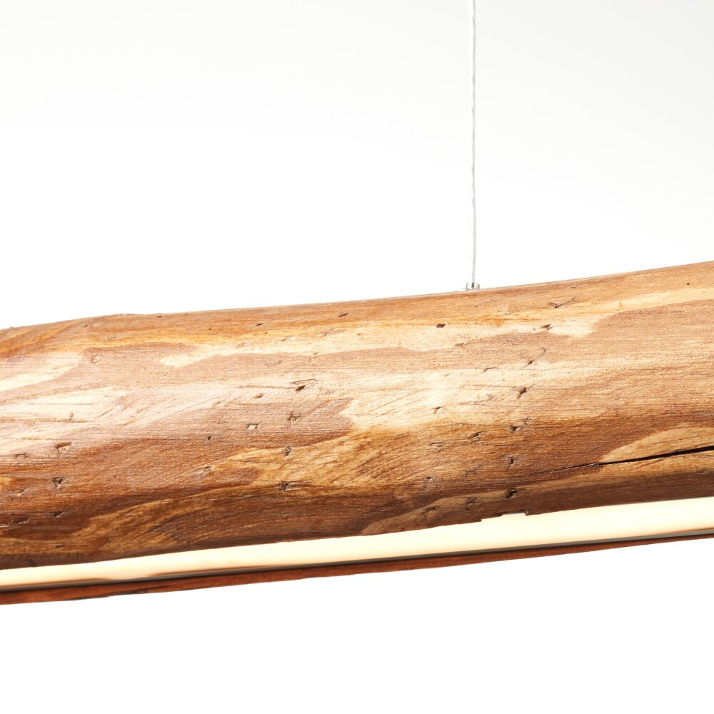 Holz Pendelleuchte hell, | Brilliant Odun G99434/36 LED Schwarz lampe