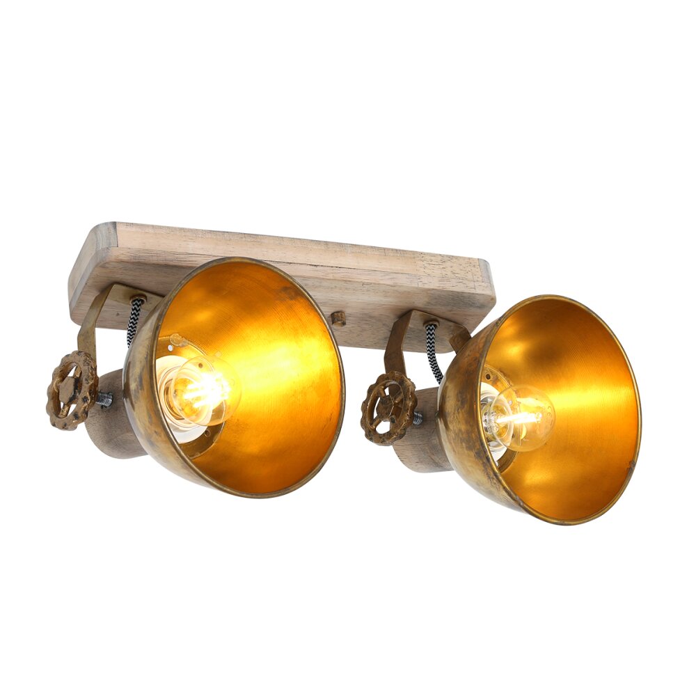 Steinhauer Gearwood Deckenleuchte Bronze, 2-flammig main product photo