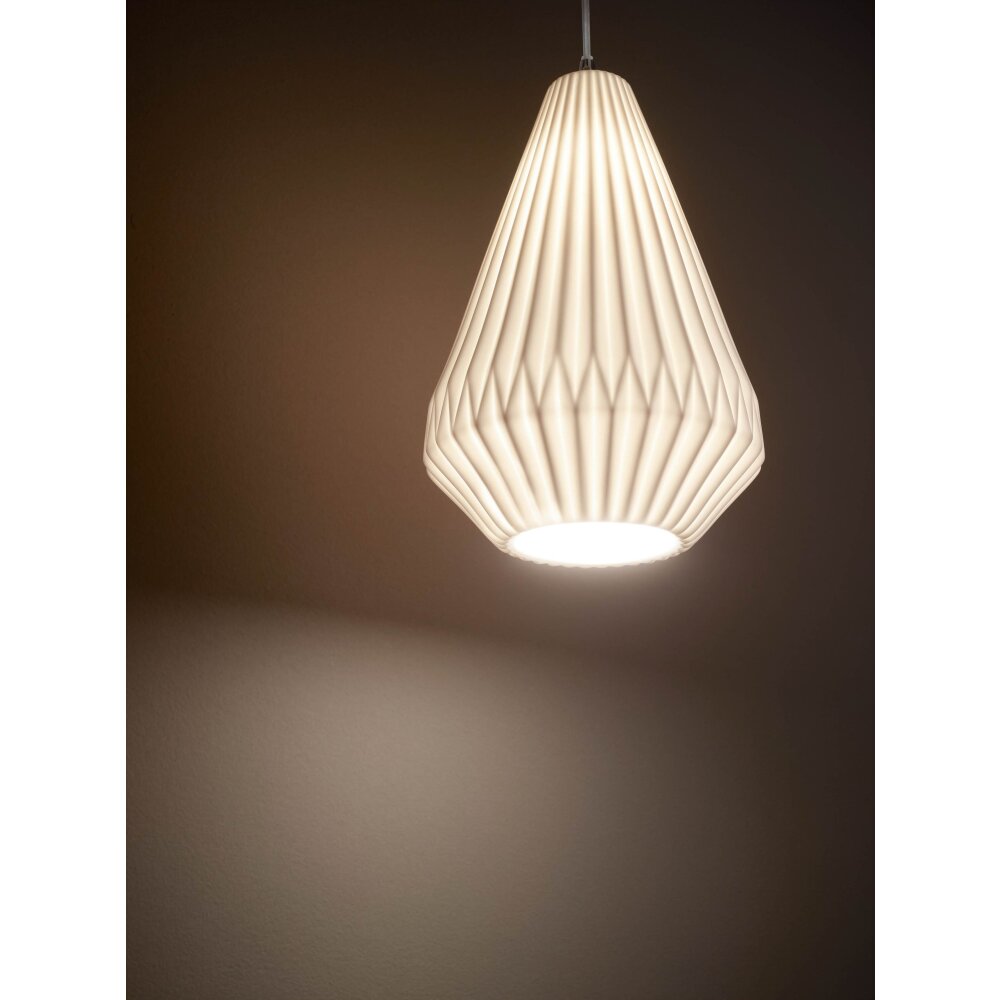 Fabas Luce Vigor Pendelleuchte Weiß, 1-flammig main product photo