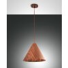 Fabas Luce Esino Pendelleuchte Holz dunkel, 1-flammig