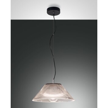 Fabas Luce Salento Pendelleuchte Schwarz, 1-flammig