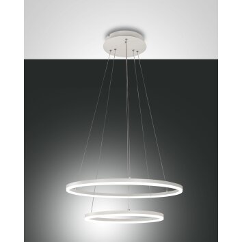 Fabas Luce Giotto Pendelleuchte LED Weiß, 1-flammig