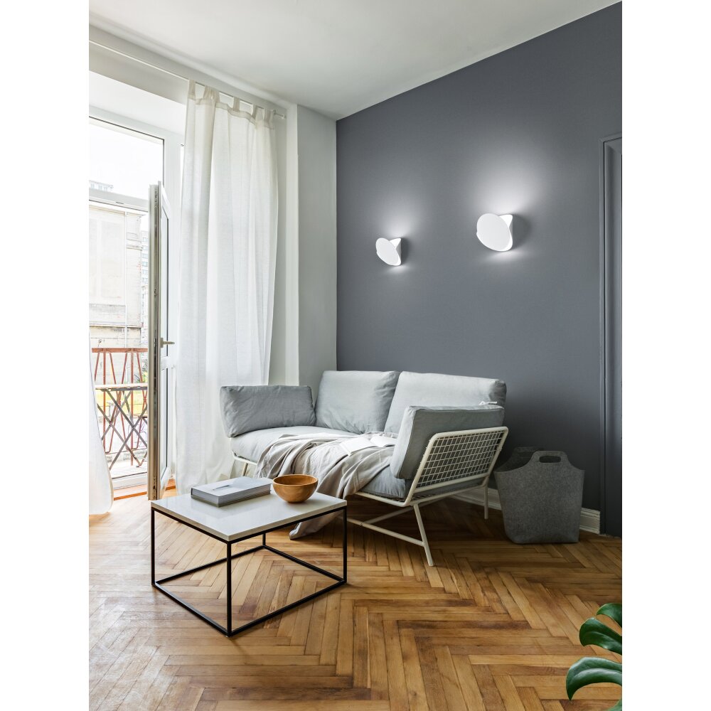 Fabas Luce Shield Wandleuchte LED Weiß, 1-flammig main product photo