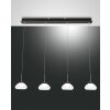 Fabas Luce Arabella Pendelleuchte LED Schwarz, 4-flammig