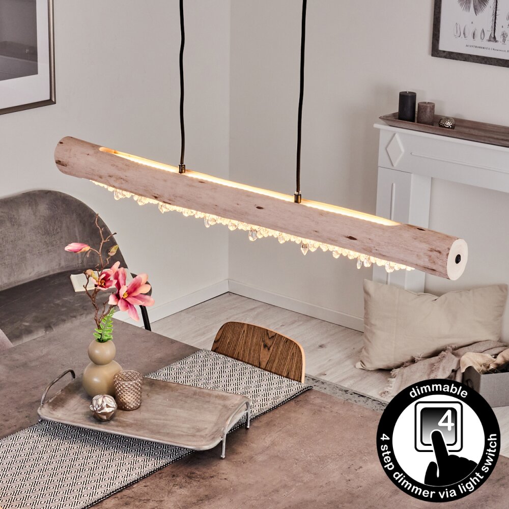 Rodeche Pendelleuchte LED Klar, Naturfarben, 2-flammig main product photo