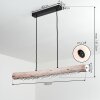 Rodeche Pendelleuchte LED Klar, Naturfarben, 2-flammig
