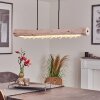 Rodeche Pendelleuchte LED Klar, Naturfarben, 2-flammig