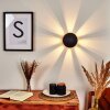 Mezia Wandleuchte LED Schwarz, 1-flammig