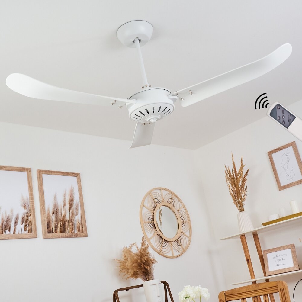 Virrik Deckenventilator Weiß, Fernbedienung main product photo