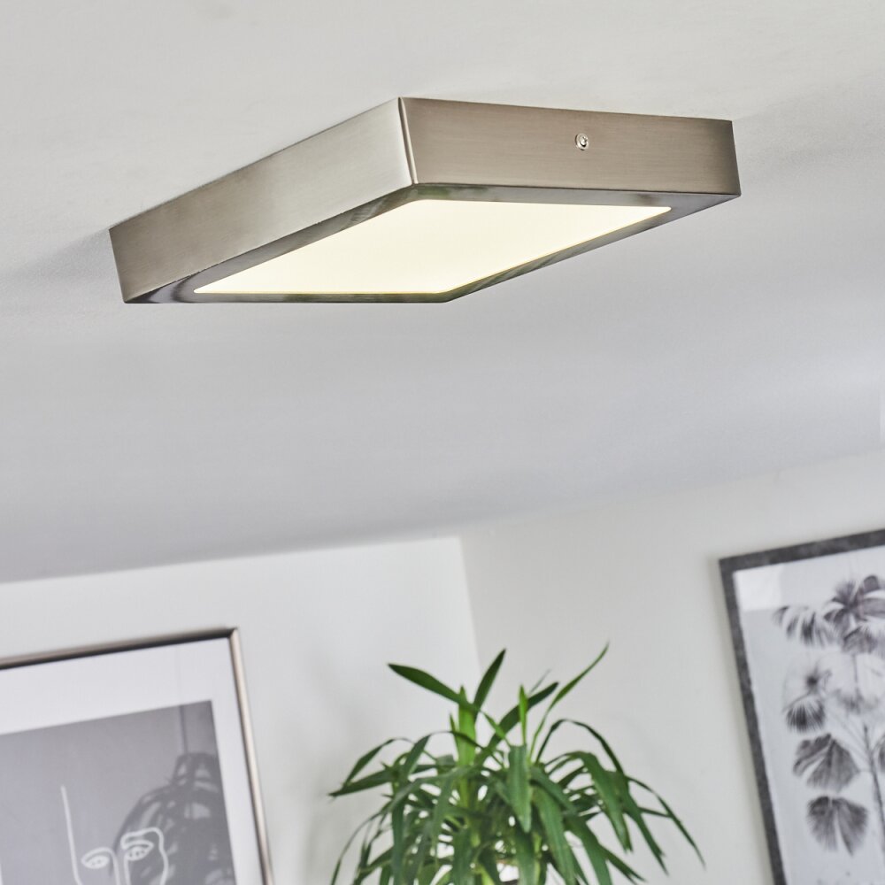 Finsrud Deckenleuchte LED Nickel-Matt, 1-flammig main product photo