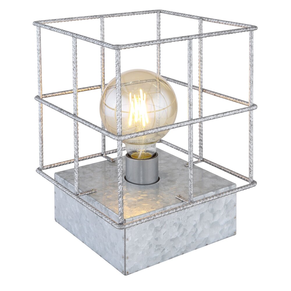 Globo MERRIL Tischleuchte Verzinkt, 1-flammig main product photo