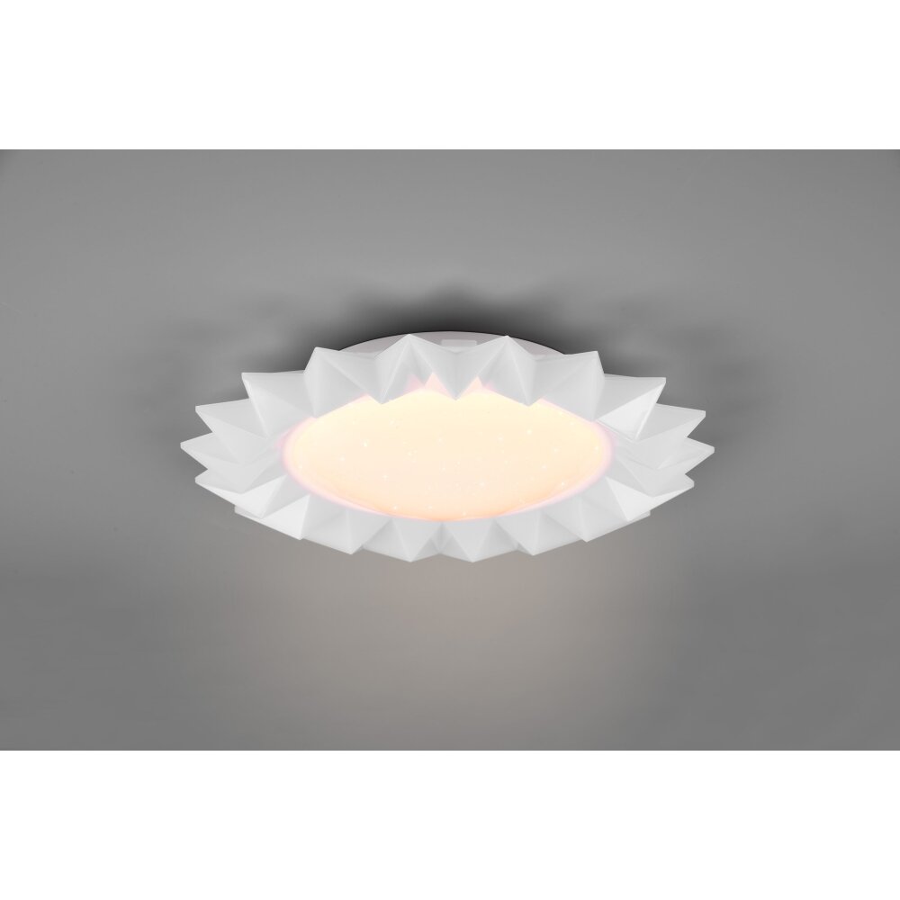 Reality Sunflower Deckenleuchte LED Weiß, 2-flammig, Fernbedienung, Farbwechsler main product photo