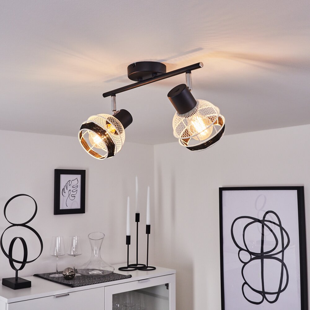 Revsbotn Deckenleuchte Chrom, Schwarz, 2-flammig main product photo