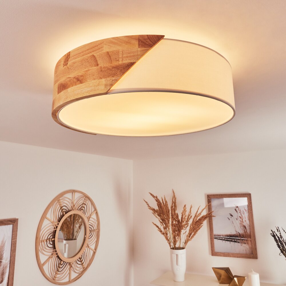 Mjelstad Deckenleuchte Braun, Weiß, 2-flammig main product photo
