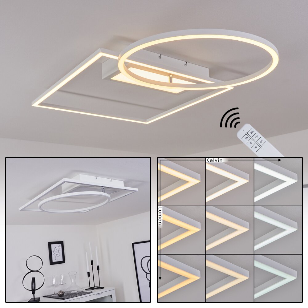 Loftheim Deckenleuchte LED Chrom, Weiß, 1-flammig main product photo