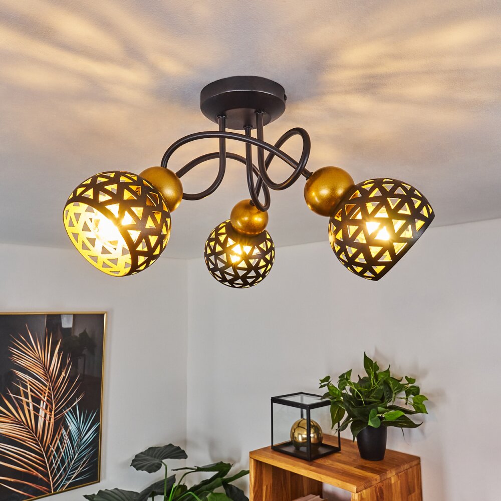 Gomsrud Deckenleuchte Schwarz, 3-flammig main product photo