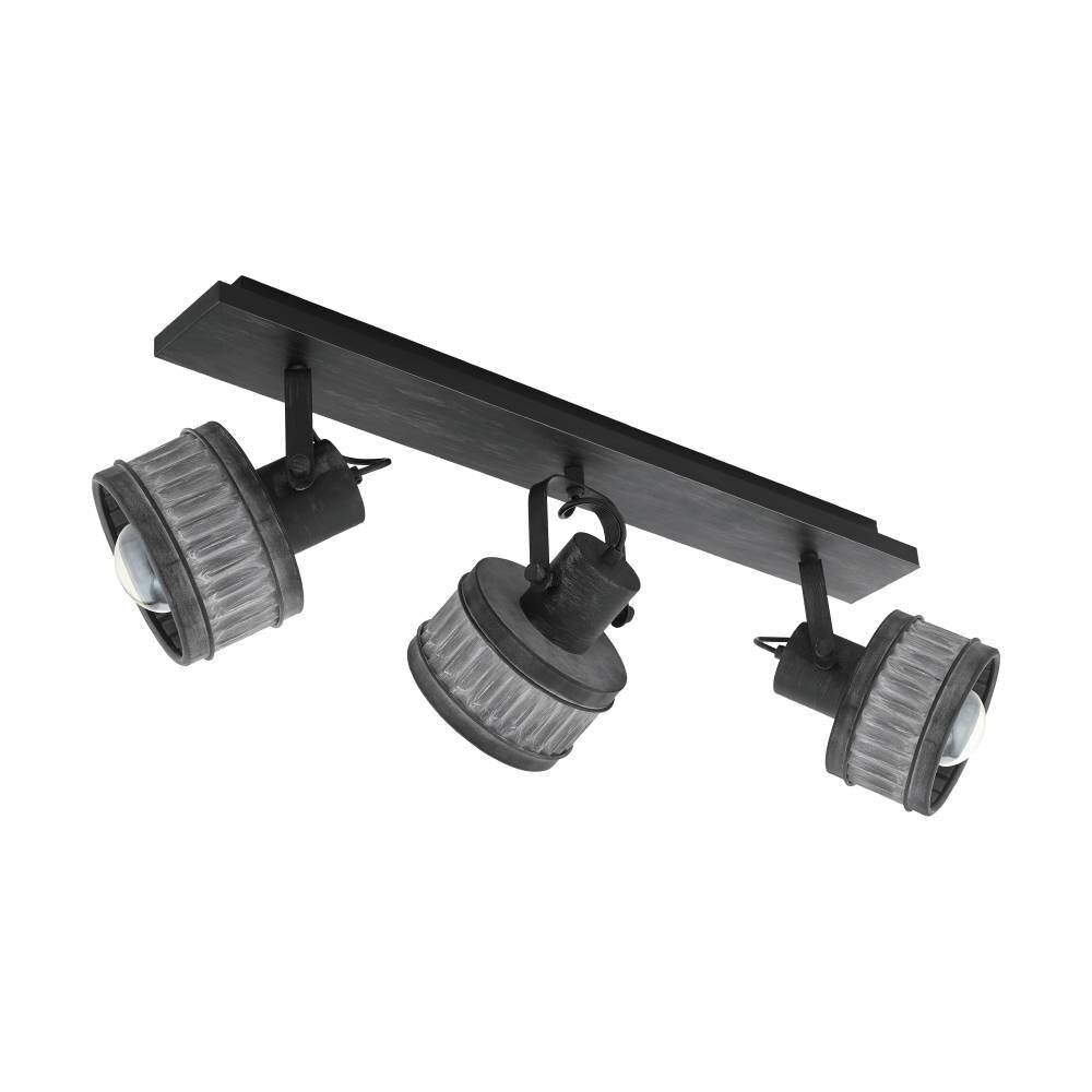 Eglo Leuchten TURROCK Deckenleuchte Grau, Schwarz, 3-flammig main product photo